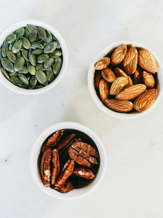 Nuts & Seeds Trio – Almonds, Pecans & Pumpkin seeds (S)